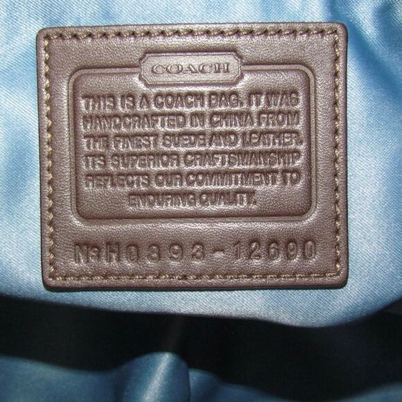 Authentic Coach Vintage Brown Suede Hobo Bag - Picture 9 of 10